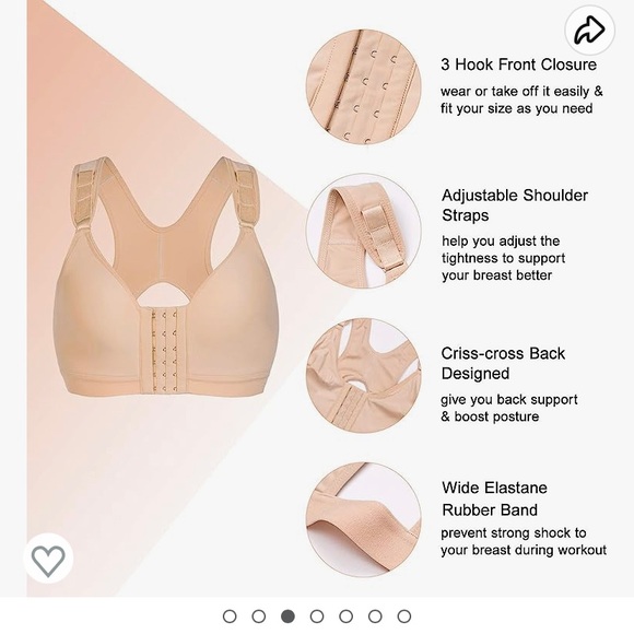 Post breast augmentation support bra - Picture 3 of 4